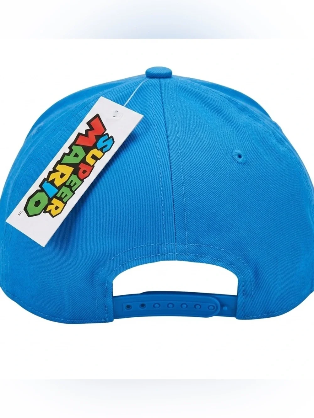 Nintendo Super Mario Bros Snapback Hat Youth Boys OSFM Blue Cap NWT